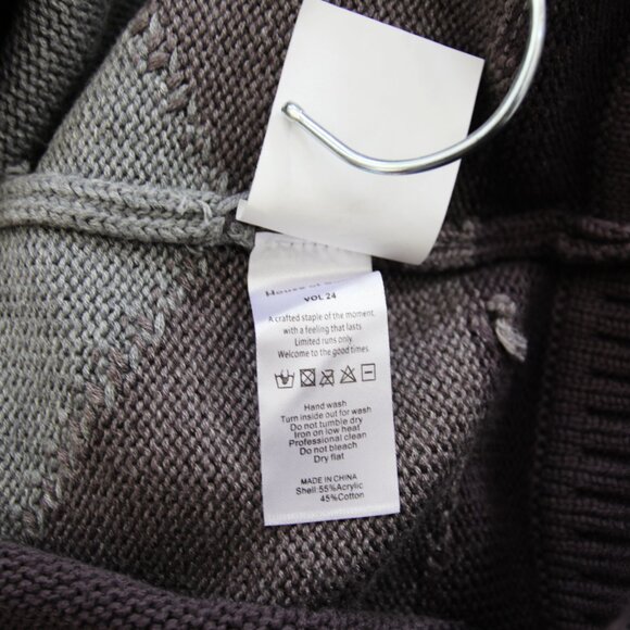 BNWT AW24 HOUSE OF SUNNY JACQUARD TURTLENECK SWEATER M - Picture 10 of 12